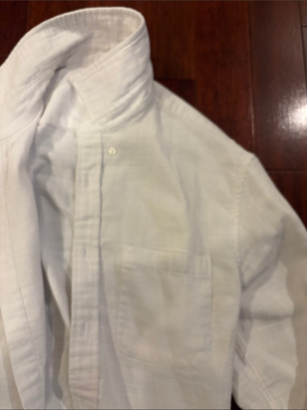 Club Monaco Men's White Casual Button-Down Shirt - Picture 3 of 7